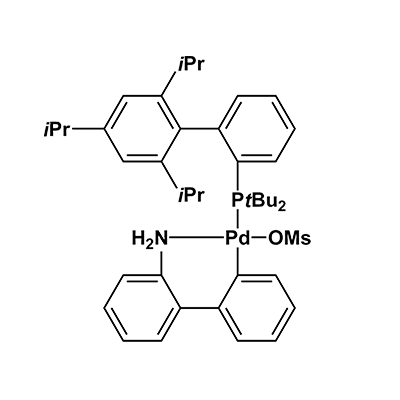2′-(Amino)[1,1′-biphenyl]-2-yl][bis(1,1-dimethylethyl)[2′,4′,6′-tris(1-methylethyl)[1,1′-biphenyl]-2-yl]phosphine](methanesulfonato)palladium(tBuXPhos Pd G3)